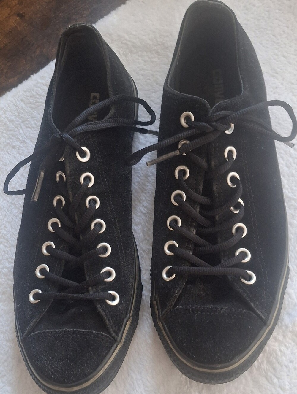 CONVERSE ALL STAR Black Leather Men's Size 9